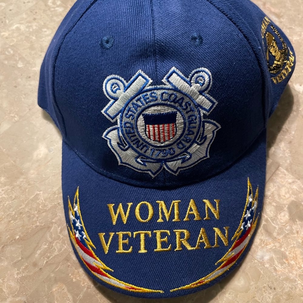 US Coast Guard Woman Veteran Cap Blue